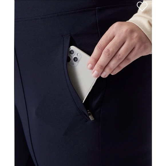 Athleta Headlands Hybrid Pants in Navy Blue Sz. 14 - Picture 2 of 8